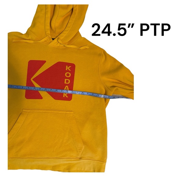 H&M Kodak Men's Yellow Hoodie Large - Picture 5 of 9